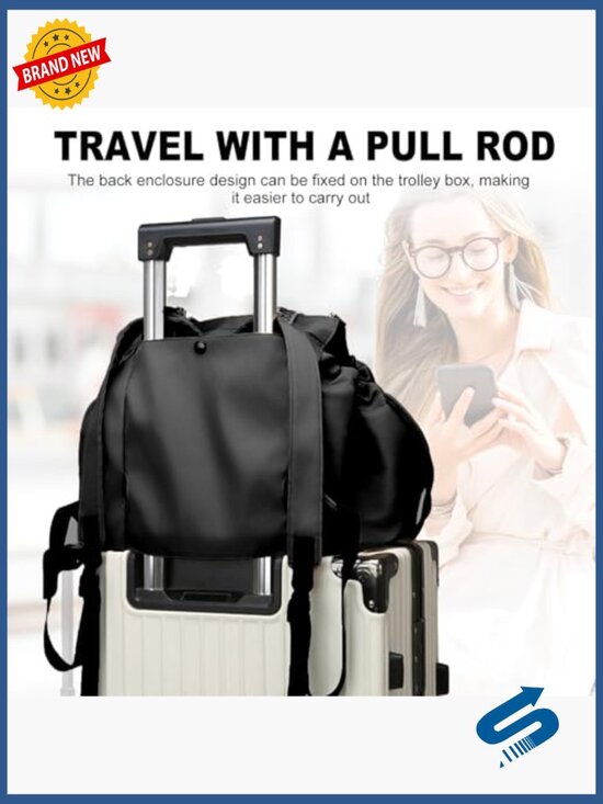 Convertible Travel Organizer Backpack Crossbody Shoulder Bag 15 Pockets